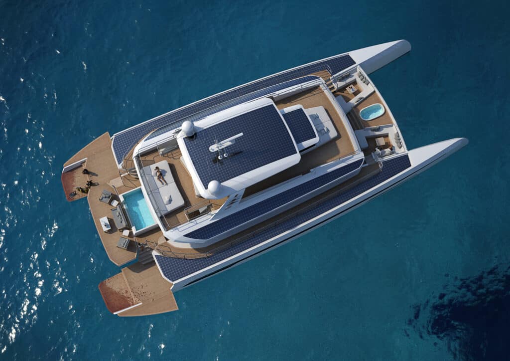 The Pajot Custom yachts 115' bateau à énergie renouvelable