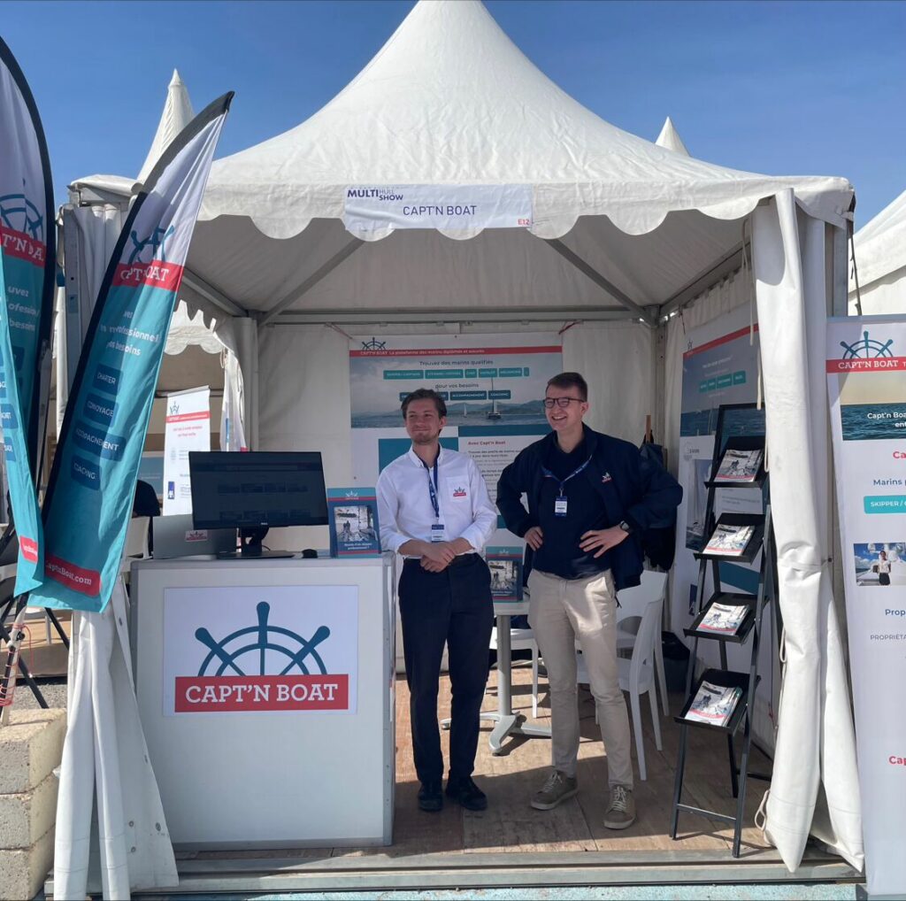 Salon International du Multicoque Capt'n Boat, partenaire The Yachter, sur son stand